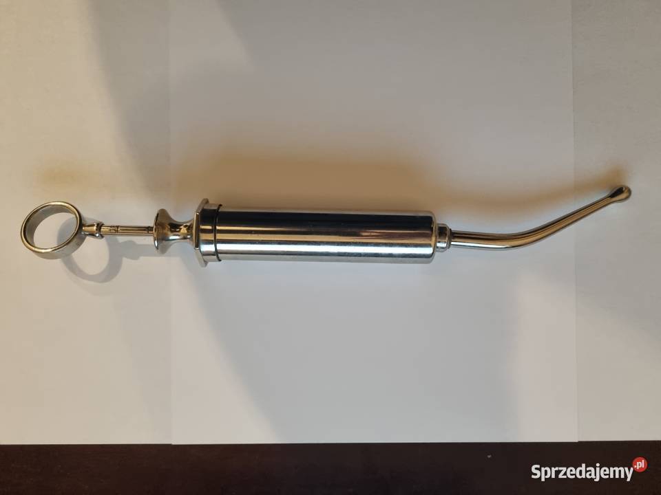 Antyczna zabytkowa strzykawka metalowa Lublin sprzedam