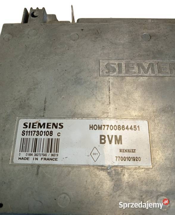 Sterownik silnika ECU Renault Megane Scenic 16 wielkopolskie sprzedam