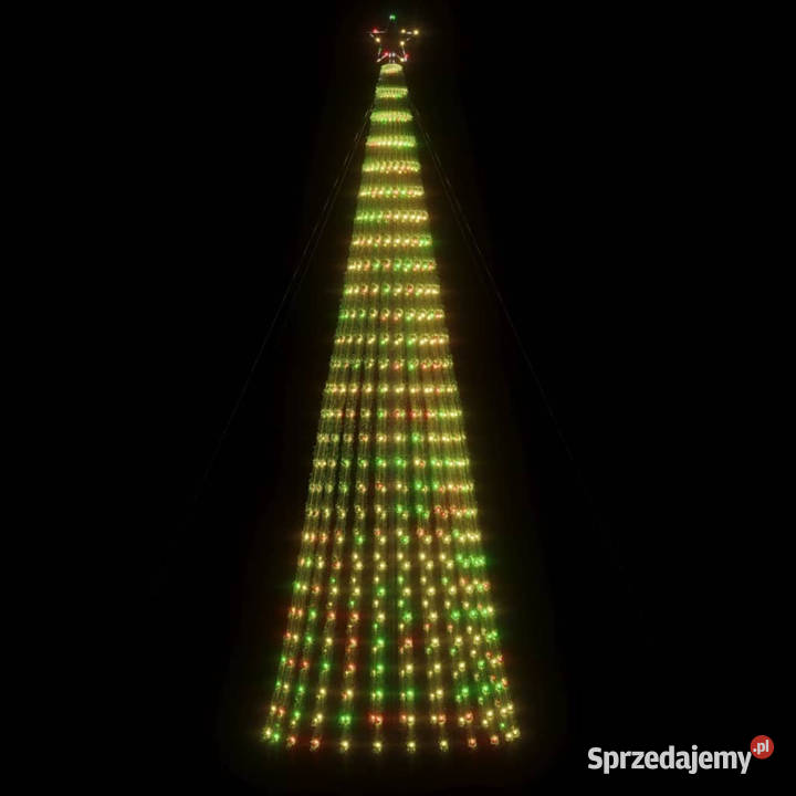 Stożkowa choinka z lampek 688 kolorowych LED 300 mazowieckie Warszawa