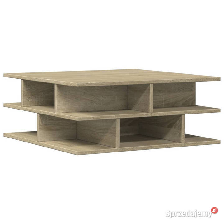 Stolik kawowy dąb sonoma 70x70x29 materiał Warszawa