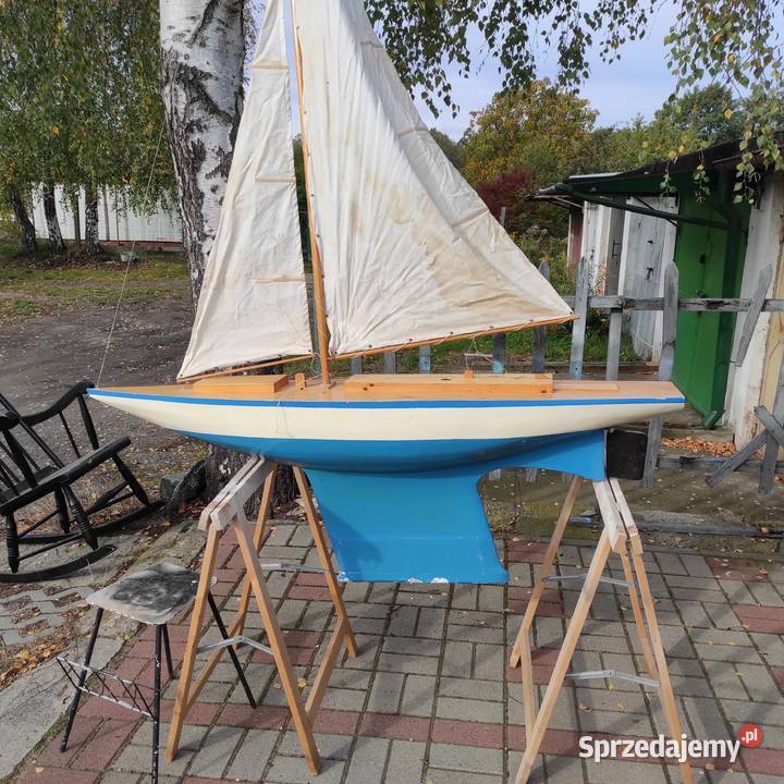 Żaglówka sterowana drewniana na pilota Legnica sprzedam
