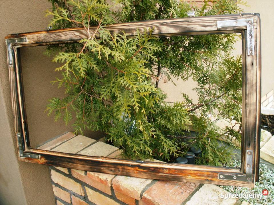 Okno rama loft na lustro aranżację zdjęcie 51x94 warmińsko-mazurskie Ełk sprzedam