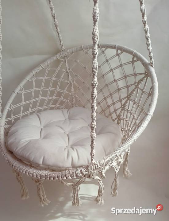 Poduszka na fotel huśtawkę bocianie gniazdo