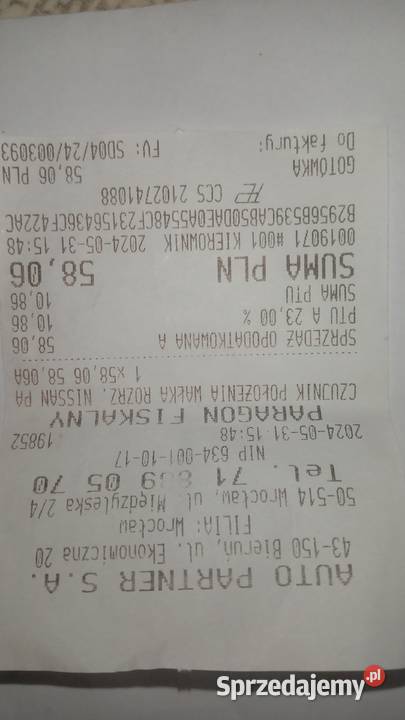 Czujnik położenia wałka rozrządu nissan murano Wrocław