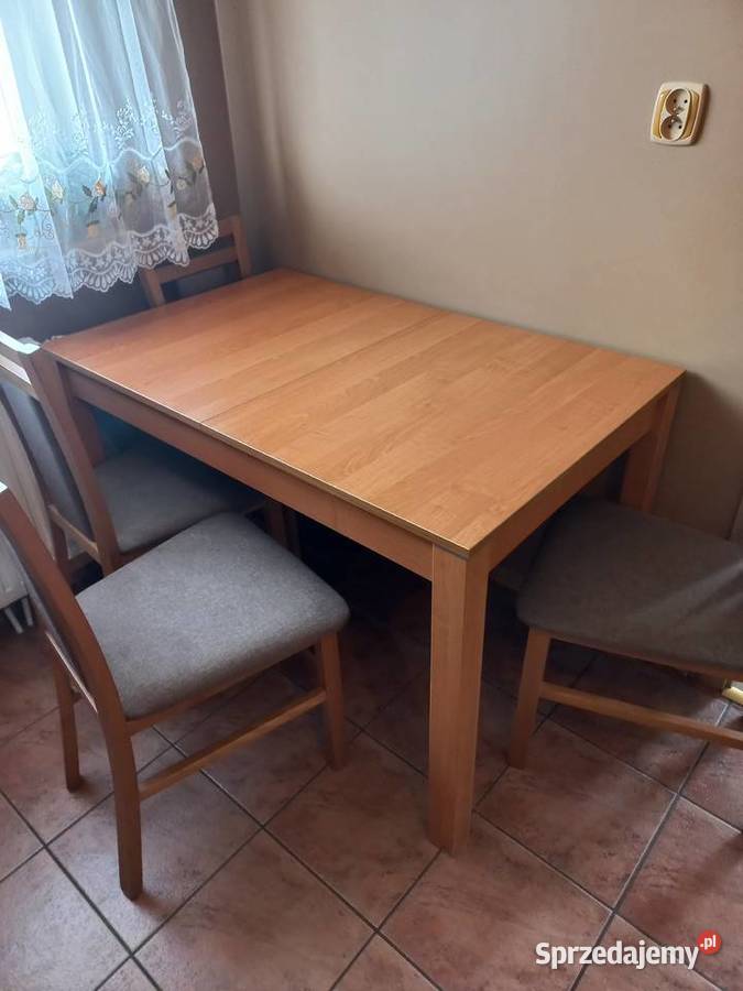 Sprzedam stół rozkładany 120 (160) x 75 oraz 4 krzesła
