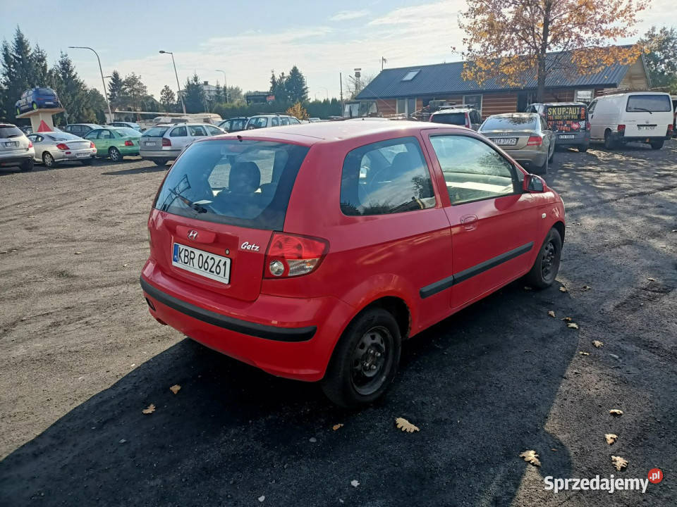 Hyundai Getz Hyundai Getz 11 03r czerwony Tarnów