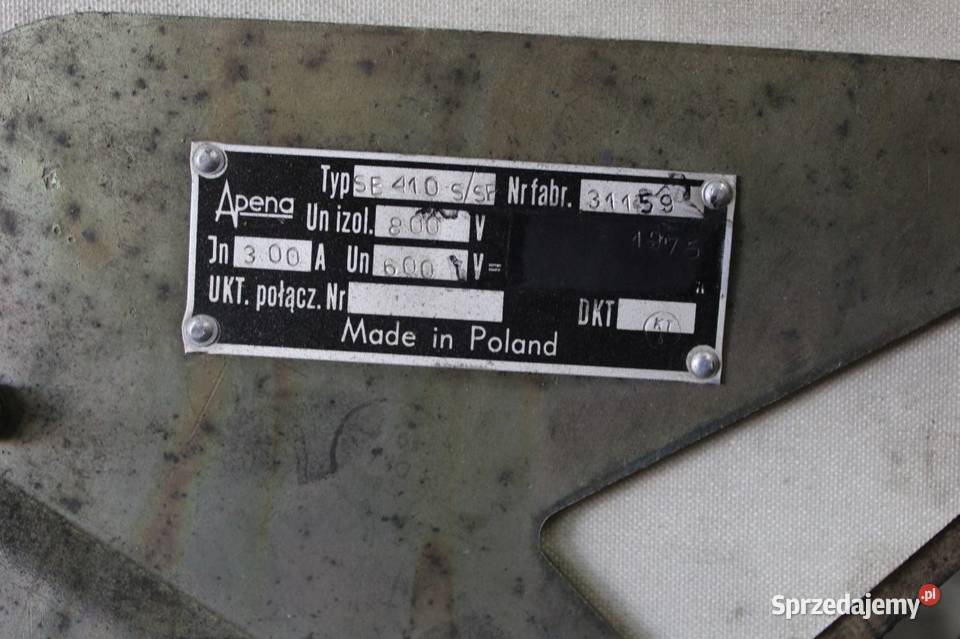 Sprzeedam stycznik Apeny typ SE 410 SSF Koło sprzedam