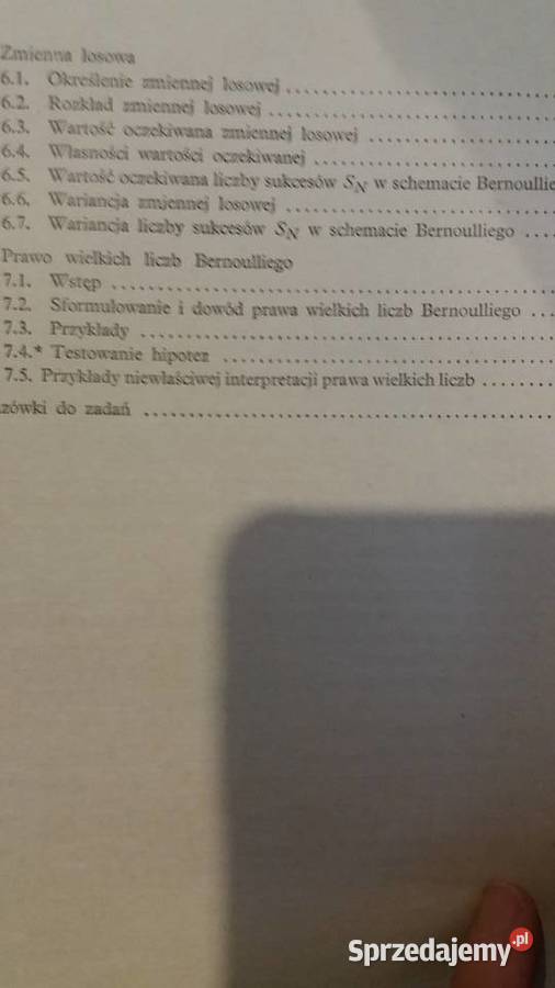 Rachunek prawdopodobieństwa Szlenk matematyka Warszawa