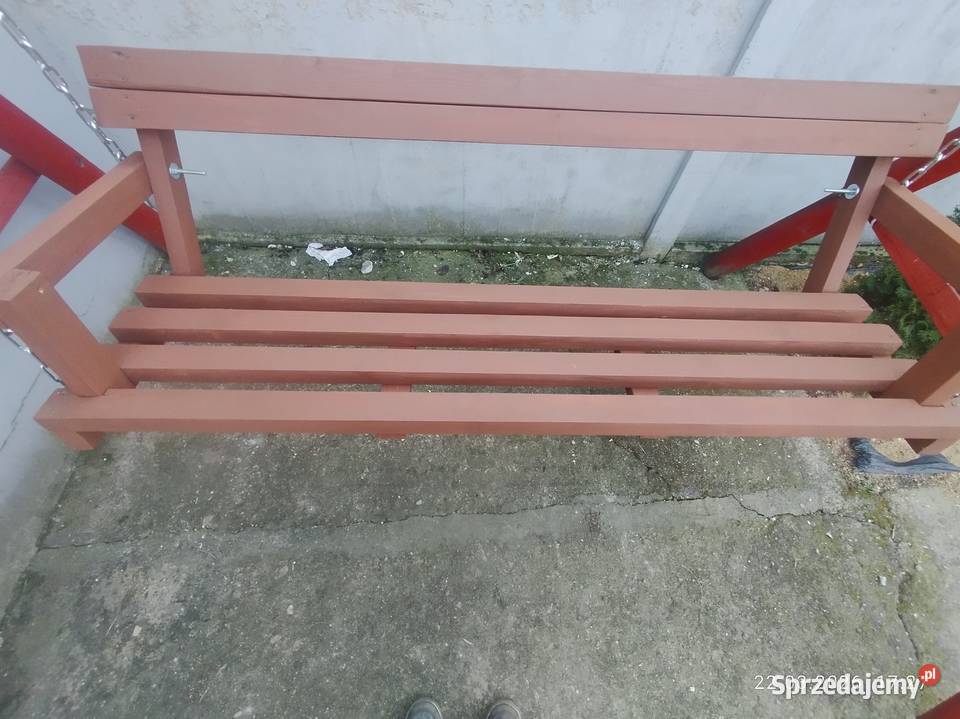 Ławka do huśtawki wysyłka drewno kujawsko-pomorskie Szubin sprzedam