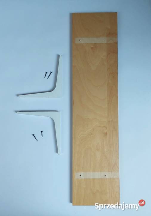 Półka drewniana fornirowana 80x20 klon IKEA Kraków