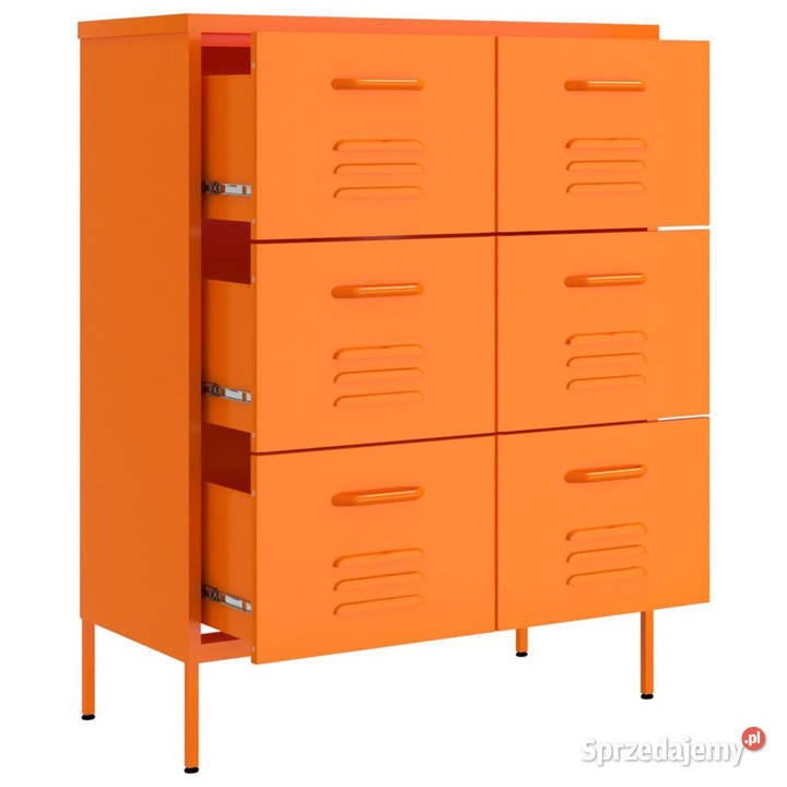 Szafka z szufladami pomarańczowa 80x35x1015 Warszawa