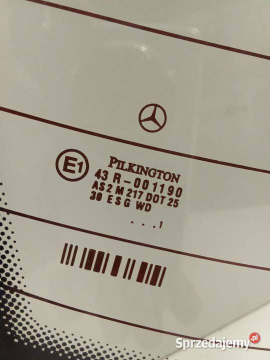 Szyba Tylna Mercedes Cclass W203 00 Antena GPS Tylne Bralin