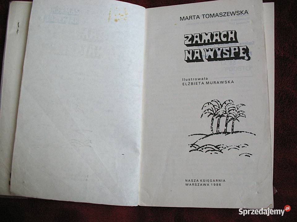 Zamach na wyspę Marta Tomaszewska książka polska mazowieckie Siedlce