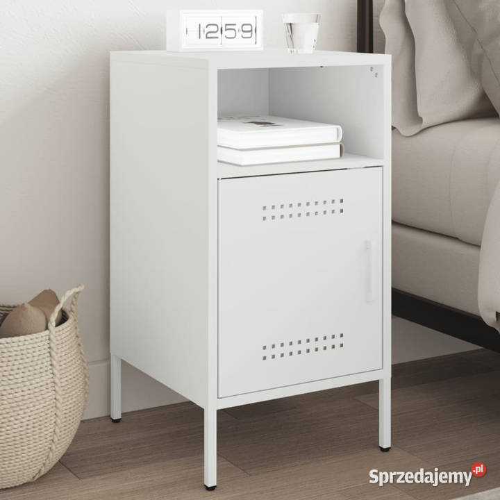 Szafka nocna biała 36x39x68 stal WM843076 mazowieckie Warszawa sprzedam