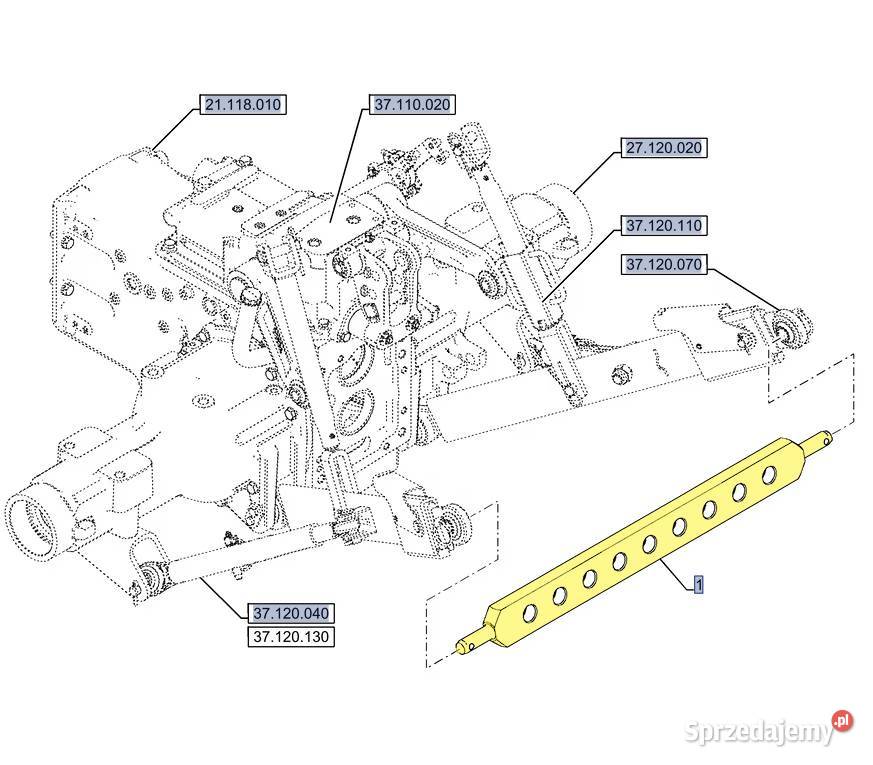 Belka polowa CNH Case Holland Steyr 5199253 Części zamienne Białystok