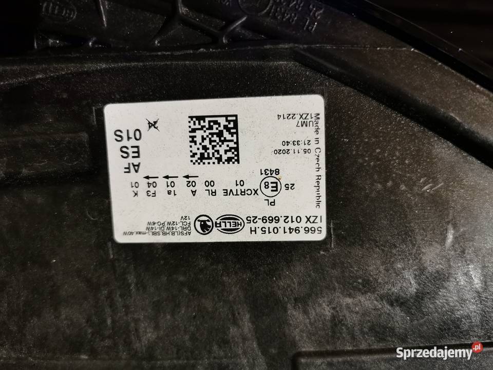 SKODA KODIAQ LAMPA LEWA PRZÓD FULL LED 566941015 lewe dolnośląskie Pielgrzymka