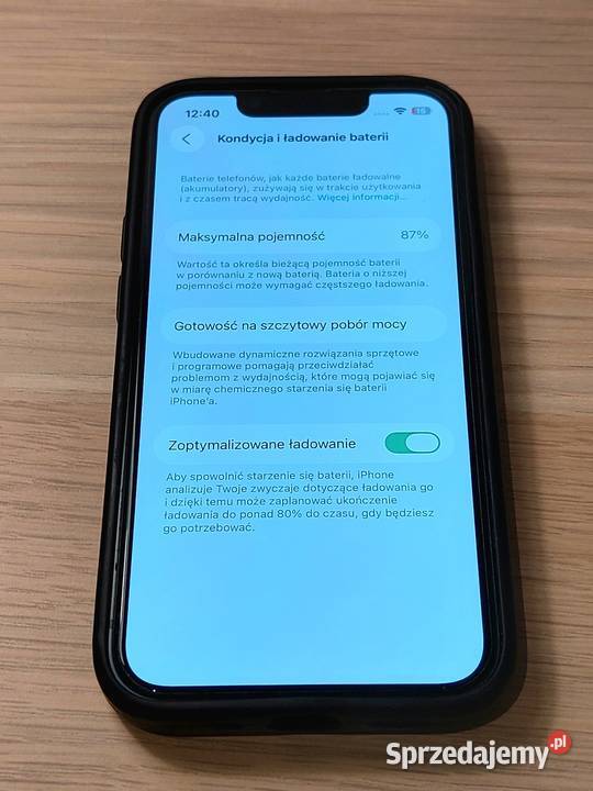 iPhone 13 mini 128GB 87 Czarny Idealny Stan Apple / iPhone Warszawa sprzedam