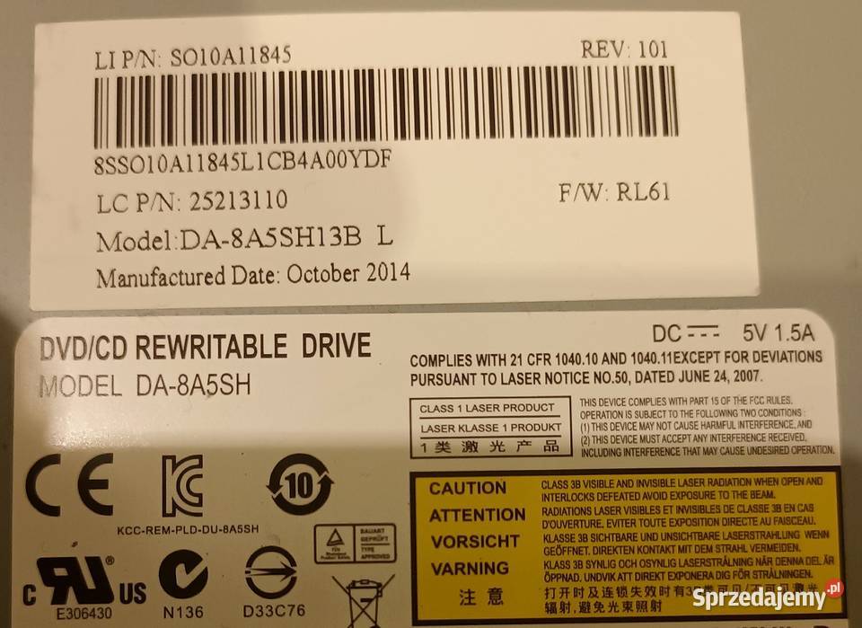 Lenovo G5030 Nagrywarka DVD DS8A5SH opolskie Opole