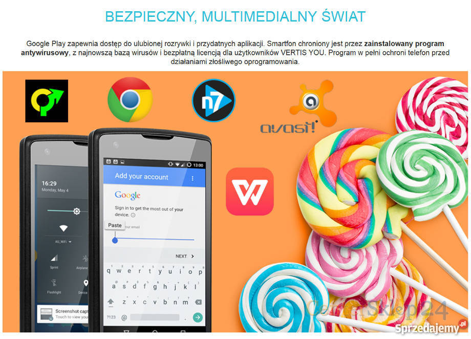 Smartfon OVERMAX VERTIS 4012 YOU 4x13 IPS Poznań sprzedam