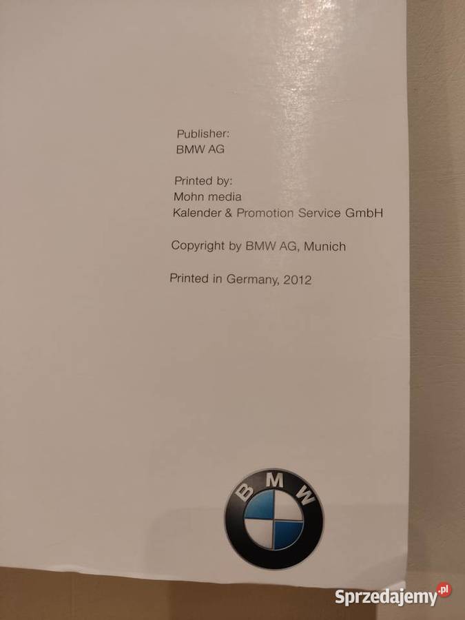 Kalendarz BMW 2013 58 x 54 Głuchołazy