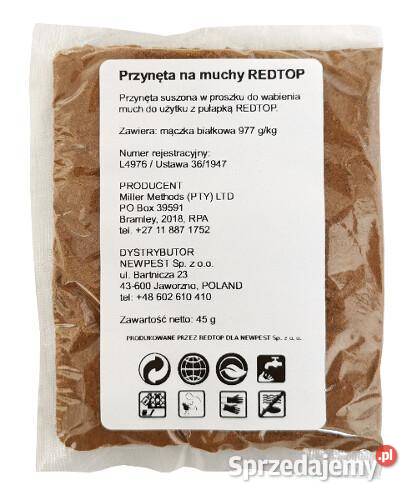 RED TOP atraktant do pułapki na muchy Zahajki