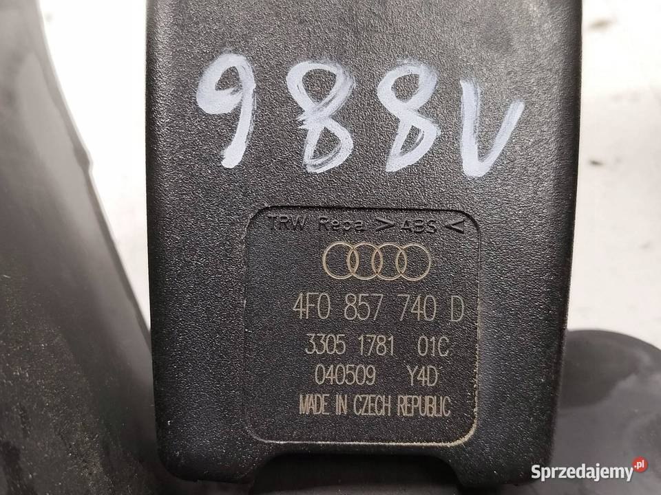 ZAPINKA PASA BEZPIECZEŃSTWA TYŁ KANAPY KOMPLET Pasy bezpieczeństwa