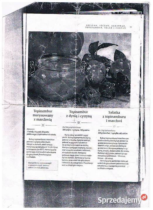 Sprzedam topinambur naturalny Rośliny okopowe Ozierany Małe