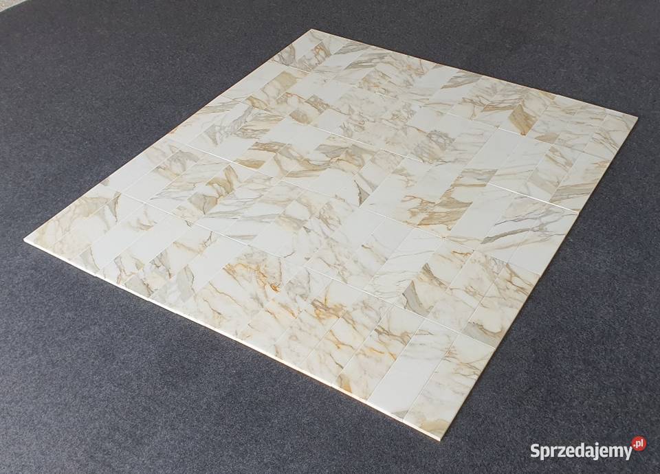 Mozaika Bianco Calacatta Gold Bricks Cegiełka Bielawa sprzedam