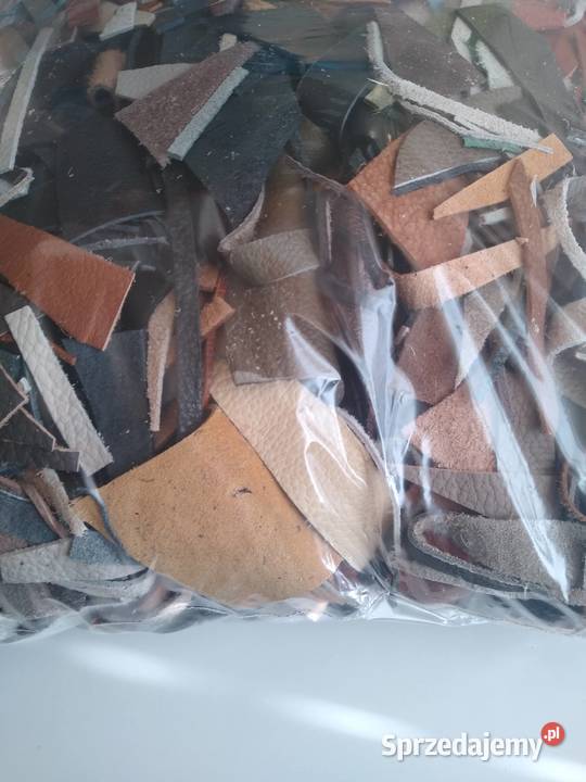 Skóra Licowa Ścinki 3403 gramy wypełnienie Gdańsk sprzedam