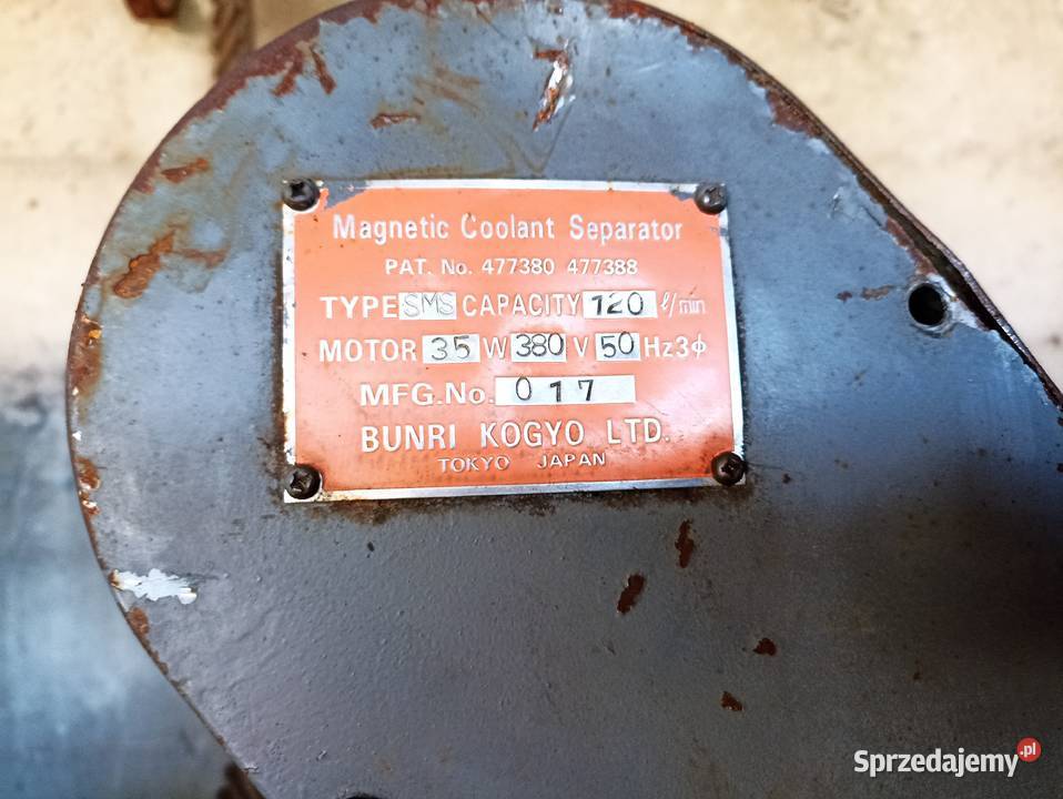 Magnetyczny separator chłodziwaemulsji SMS Pilchowo