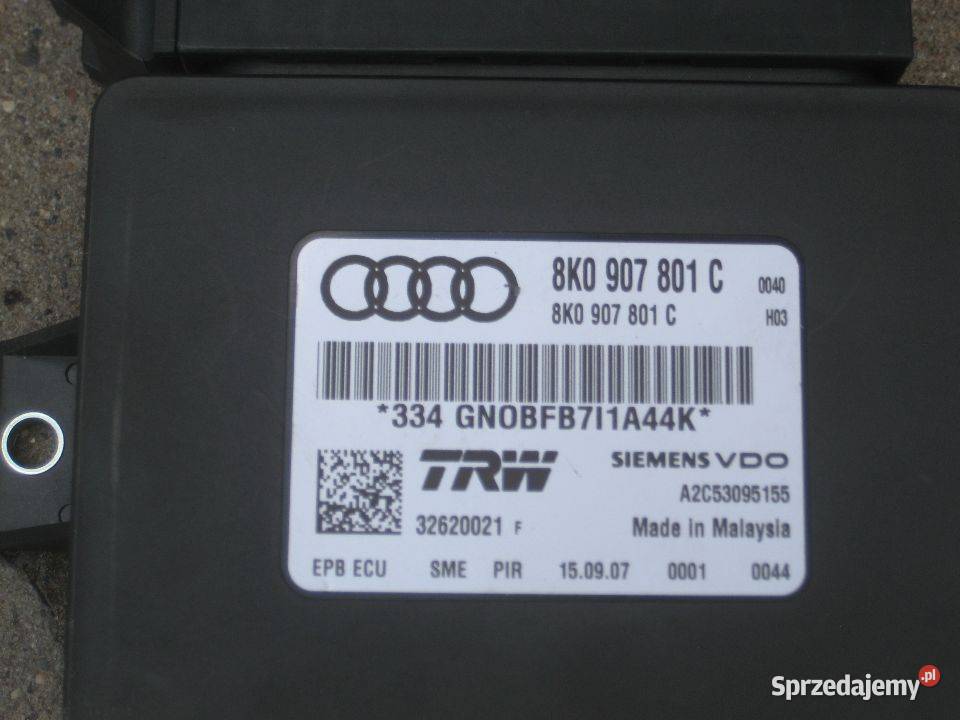 audi a4 b8 0812r moduł hamulca ręcznego Pozostałe Rakoniewice