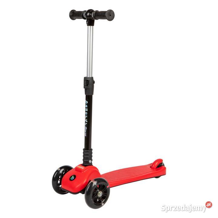 Czerwona balansowa hulajnoga składana trójkołowa Rowerki i pojazdy Poznań