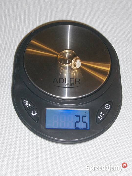Złoty 18K pierścionek z kameą R14 25 g Łódź