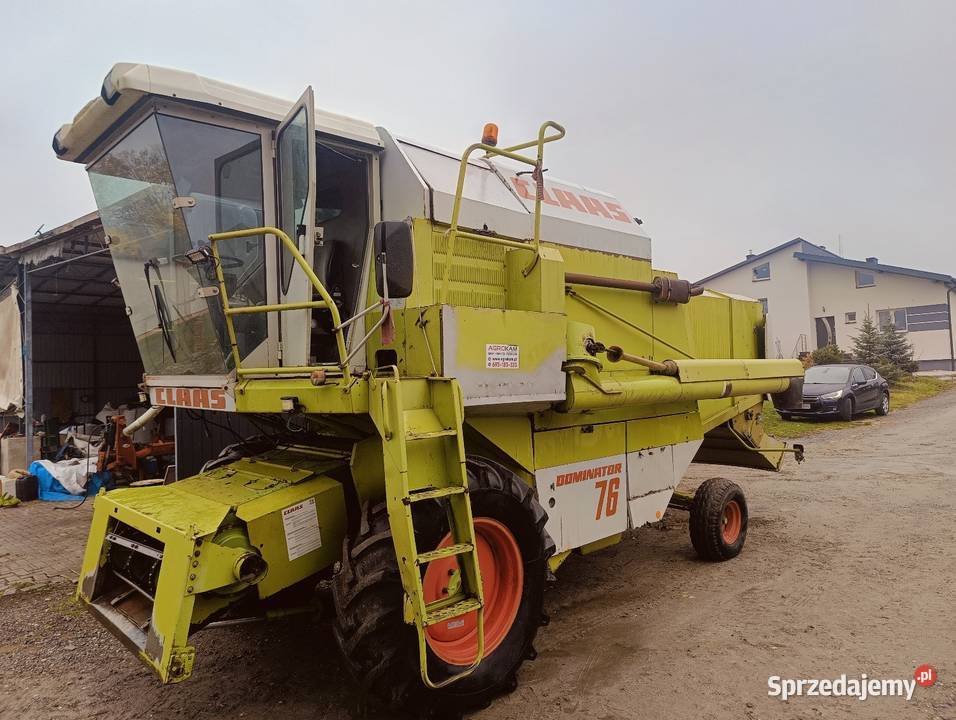 Claas Dominator 76 heder 36m wózek John Deere Sieczkarnia-rozdrabniacz lubelskie Bystrzyca Stara