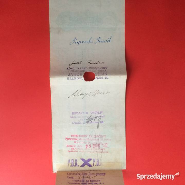 1534 Weksel Wystawiony W Łomży 31