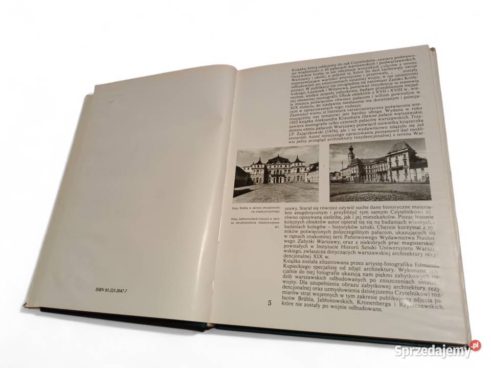Tadeusz S Jaroszewski Księga Pałaców Warszawy Poradniki, albumy i reportaże małopolskie