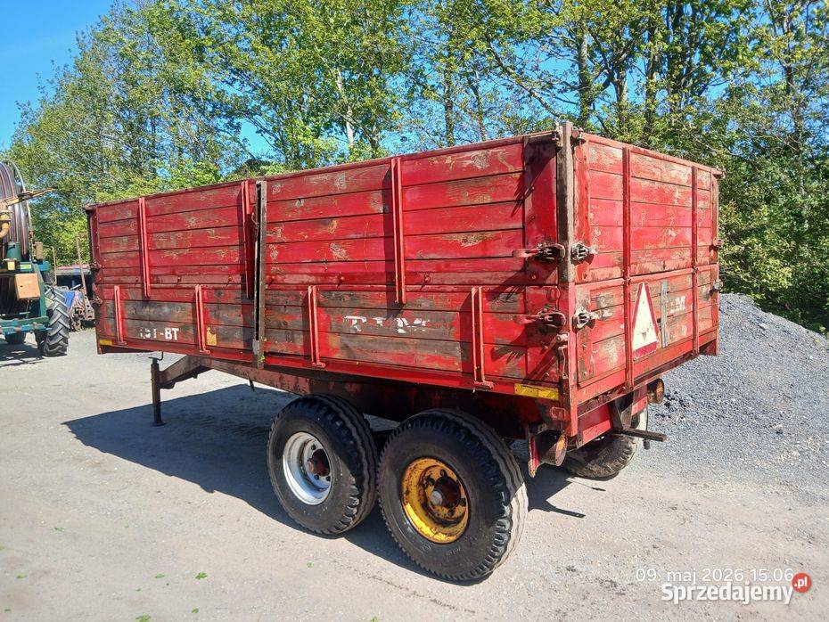 Przyczepa rolnicza tandem 75 tony tim wywrotka kujawsko-pomorskie Sośno