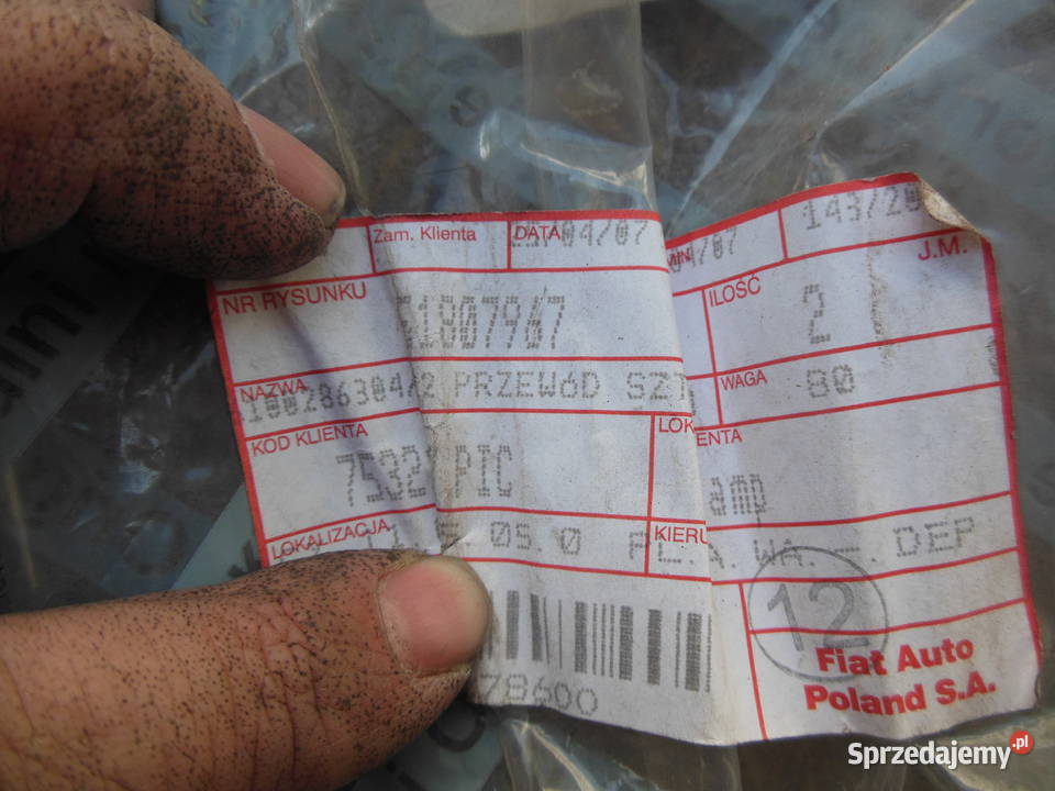 Przewód paliwowy FIAT PANDA 13JTD ORYG 51807967