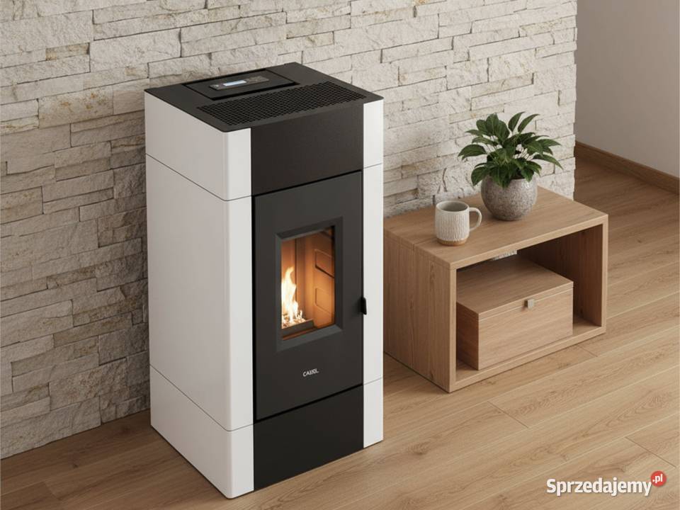 Piec piecyk na pellet nadmuchowy Cadel Cristal Piece wolnostojące Piersno