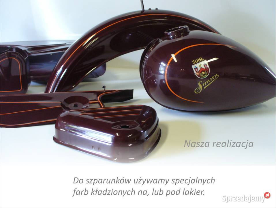 szparunki malowane wsk B3 junak wfm shl simson Części Brzezie k. Sulechowa