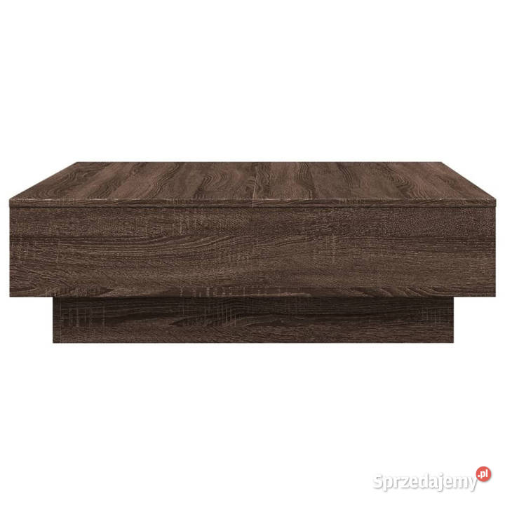 Stolik kawowy brązowy dąb 90x90x28 WM848093 Warszawa sprzedam