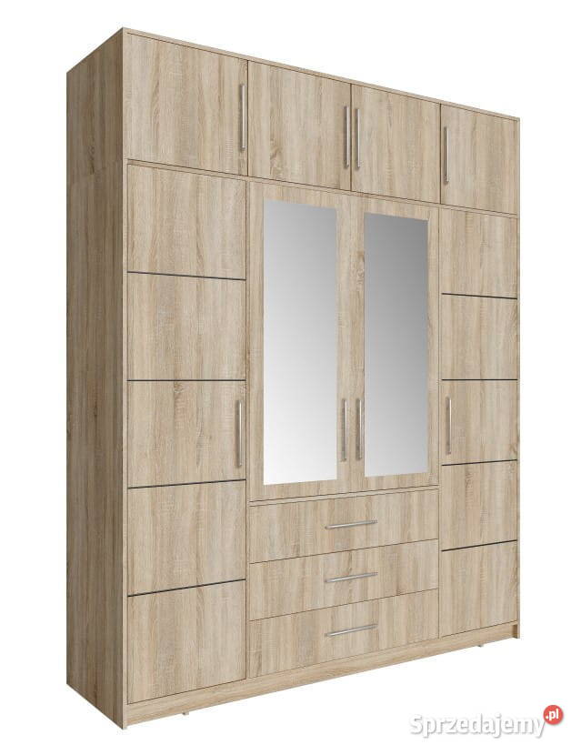Szafa Bali D4 z opcją nadstawki 4 kolory lustra Wieruszów