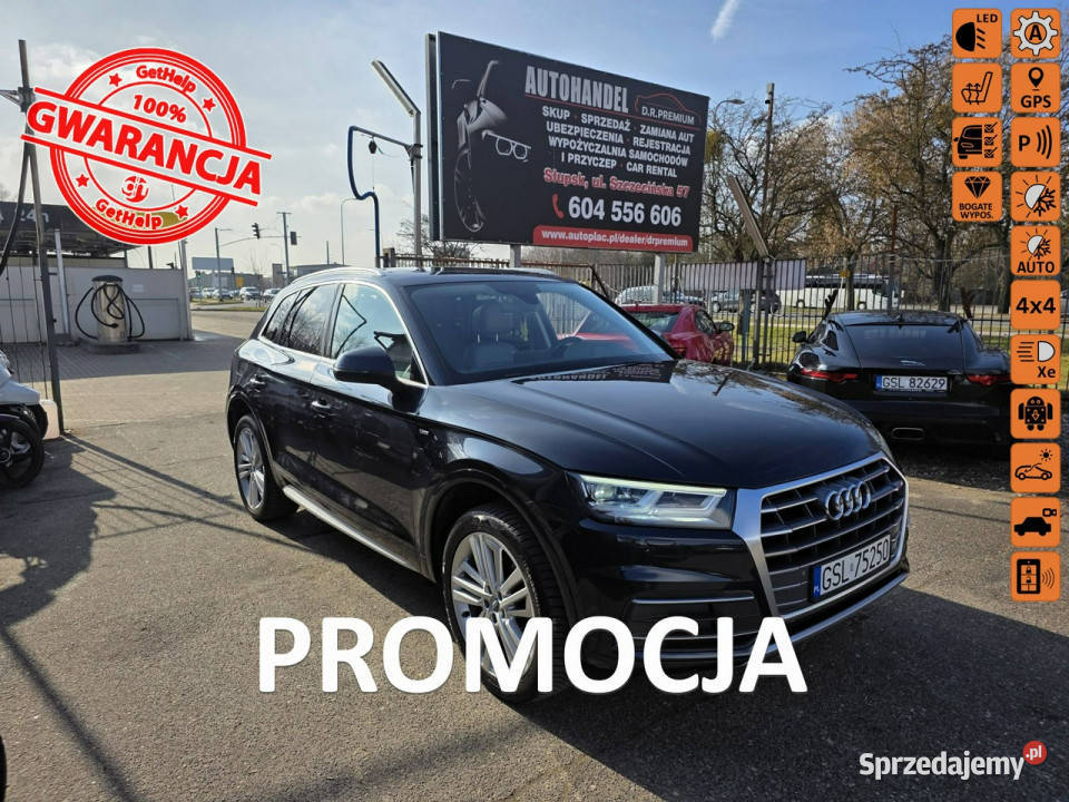 Audi Q5 20 TFSI 251 Panorama Kamera LED Rok produkcji 2018 Słupsk