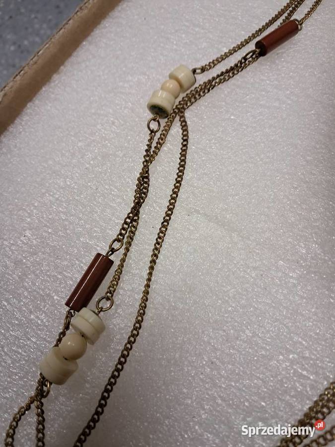 naszyjnik z prlu stan obwód 70 Sandomierz sprzedam