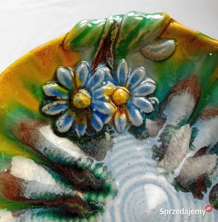 Ceramiczna misa owocarka majolika Niemcy około Porcelana i szkło Koźminek