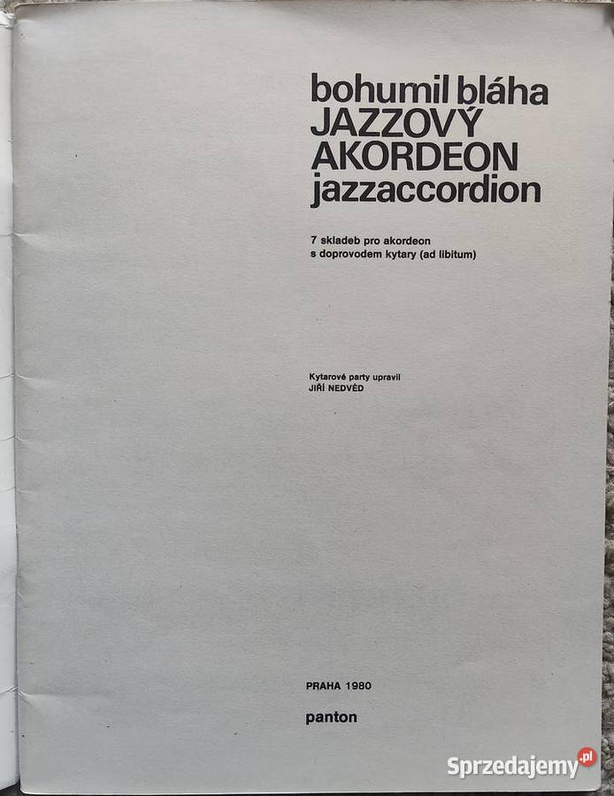 Bohumil Blha Jazzov akordeon Panton 1980 Szczecin