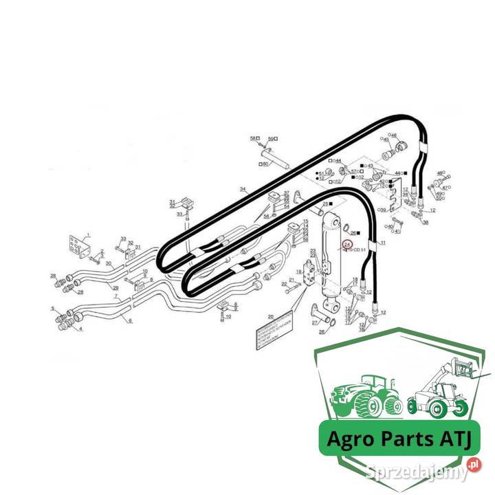 Siłownik hydrauliczny 299905 przechyłu osprzętu Ciechanowiec sprzedam