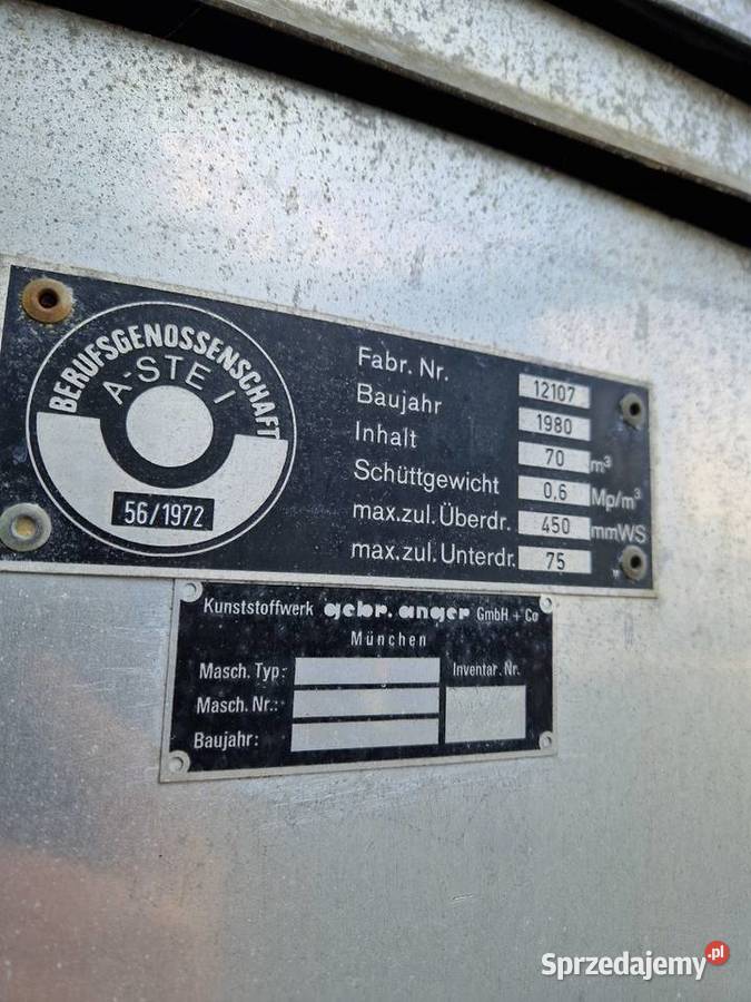 Silos silosy Aluminiowe do proszku o pojemności Wrocław