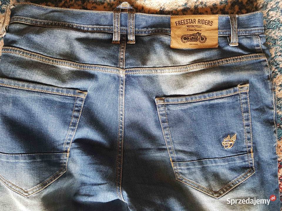 Spodnie Jeansy Motocyklowe Freestar XL Made in Odzież motocyklowa