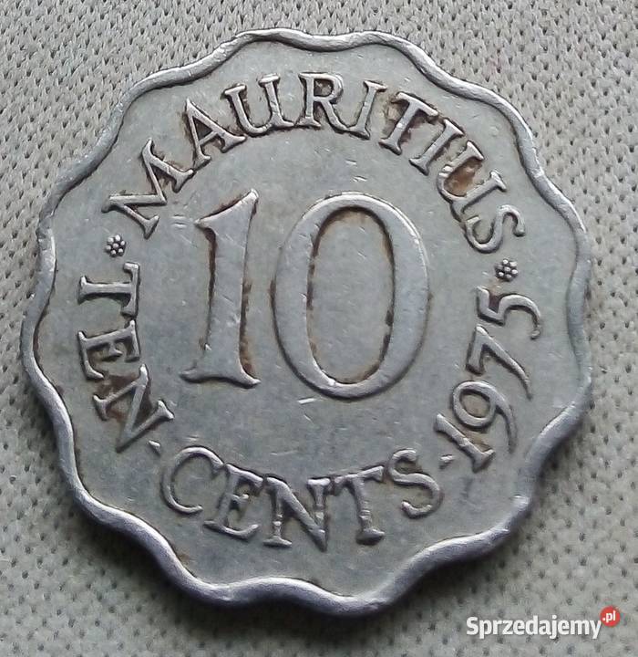 MAURITIUS TEN CENTS 1975 r ELŻBIETA